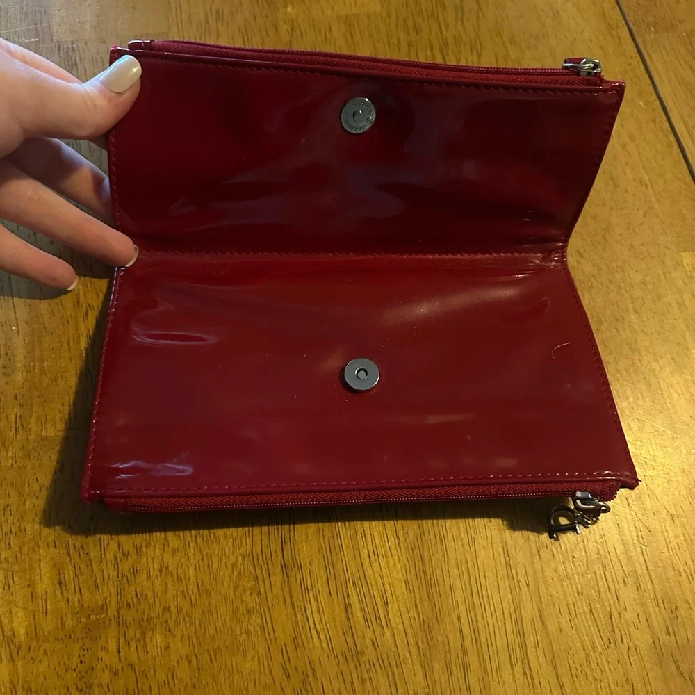Dior Red Patent Leather Wallet